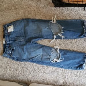 Abercrombie curve love ankle straight ultra high rise 31